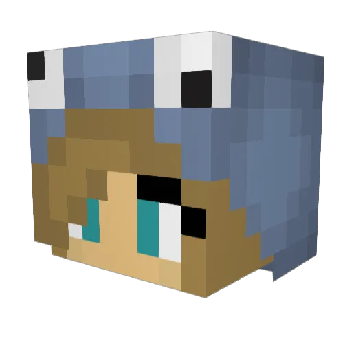 Germundsson Minecraft avatar head, 3D render