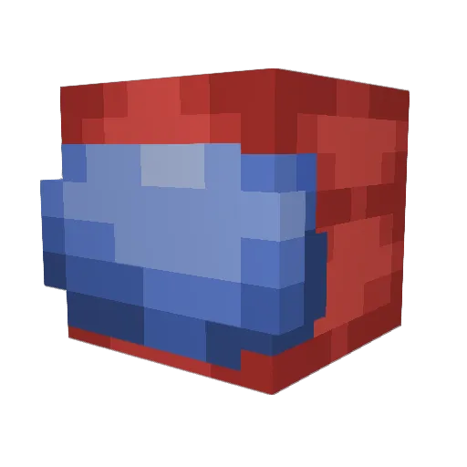 Gernese Minecraft avatar head, 3D render
