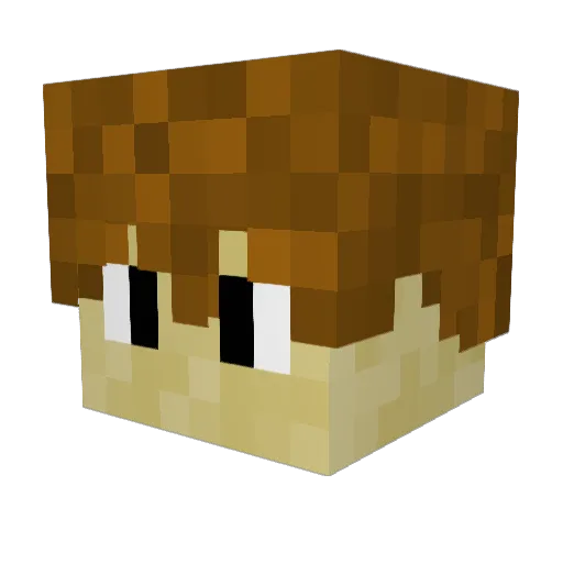 Gero_Hero Minecraft avatar head, 3D render
