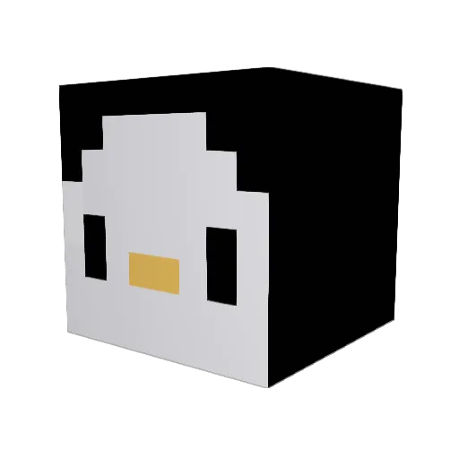 GeronimoD Minecraft avatar head, 3D render