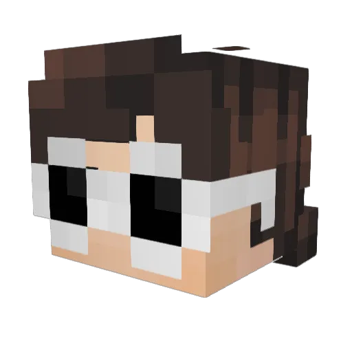 Geronimo__ Minecraft avatar head, 3D render