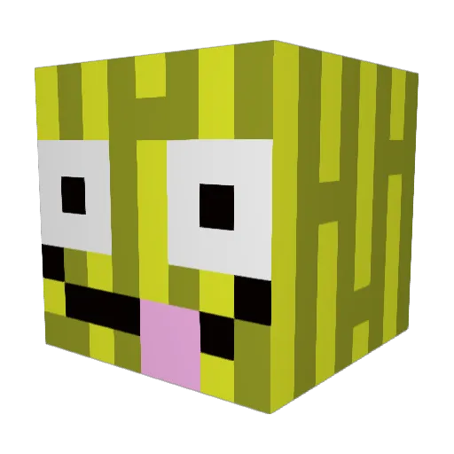 Geronimole Minecraft avatar head, 3D render