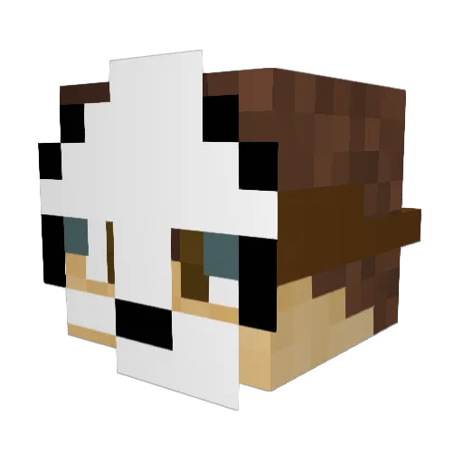 Geroosterd_Brood Minecraft avatar head, 3D render