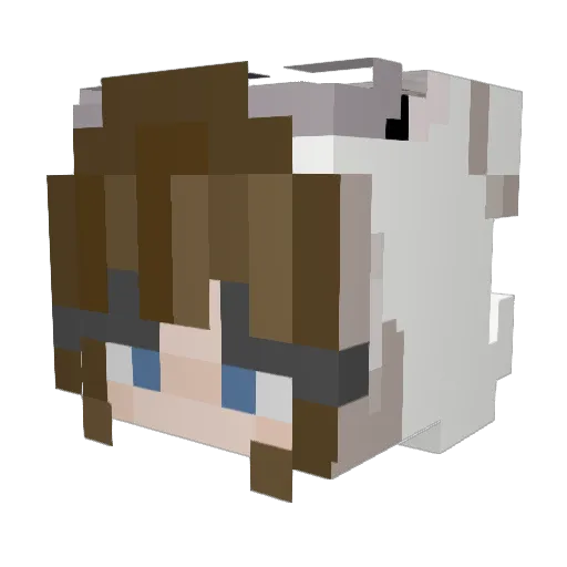 Gerrah Minecraft avatar head, 3D render