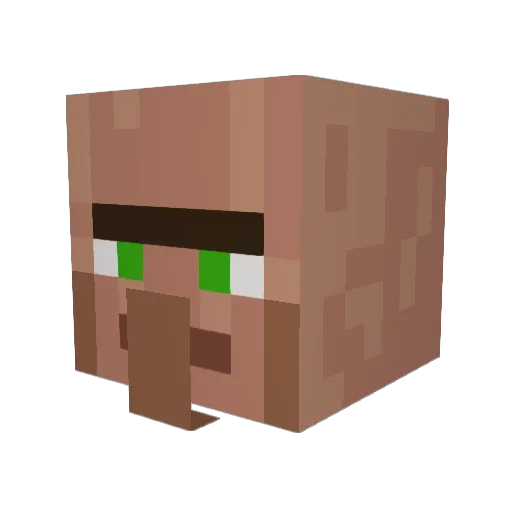 Gerrboi Minecraft avatar head, 3D render