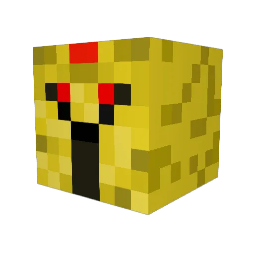 Gerridius Minecraft avatar head, 3D render