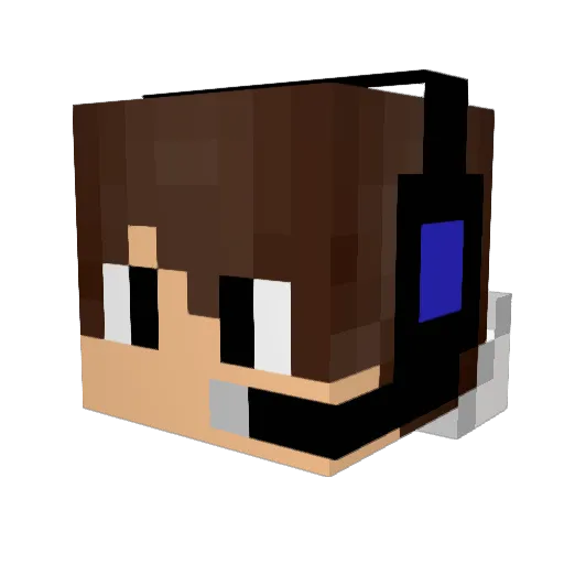 GerritGamer Minecraft avatar head, 3D render