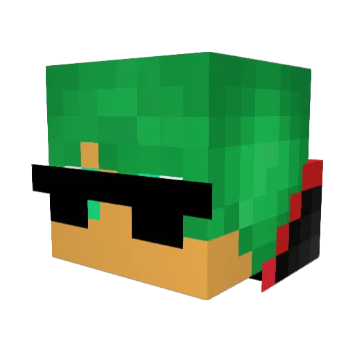 GerritKramer Minecraft avatar head, 3D render