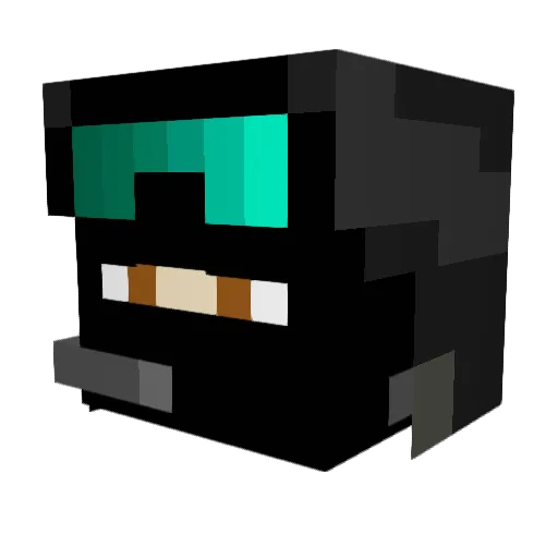Gerry804 Minecraft avatar head, 3D render