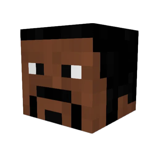 GerryLP Minecraft avatar head, 3D render