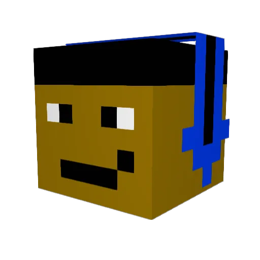 Gerryflap Minecraft avatar head, 3D render