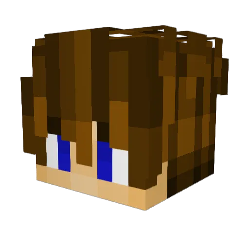 Gersinho_CABJ Minecraft avatar head, 3D render