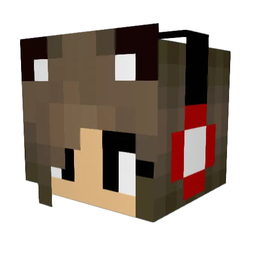 GersonMALVADAO Minecraft avatar head, 3D render