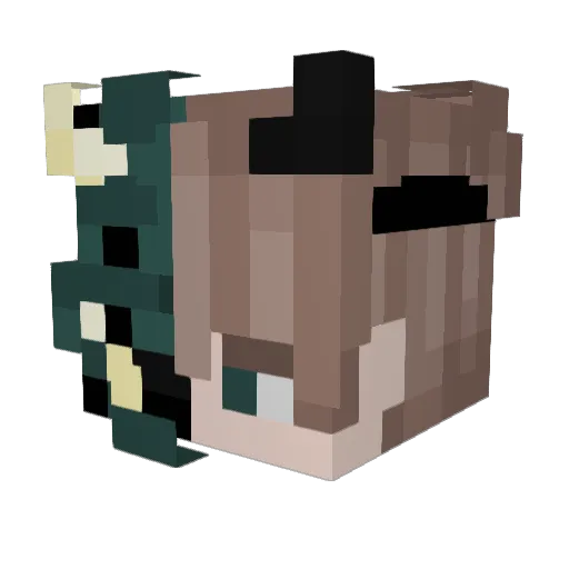 Gerssn Minecraft avatar head, 3D render