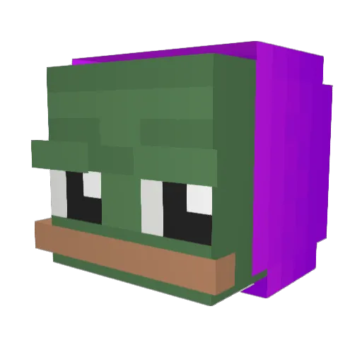 Gert2198 Minecraft avatar head, 3D render