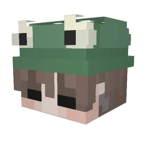 GertDaGunner Minecraft avatar head, 3D render