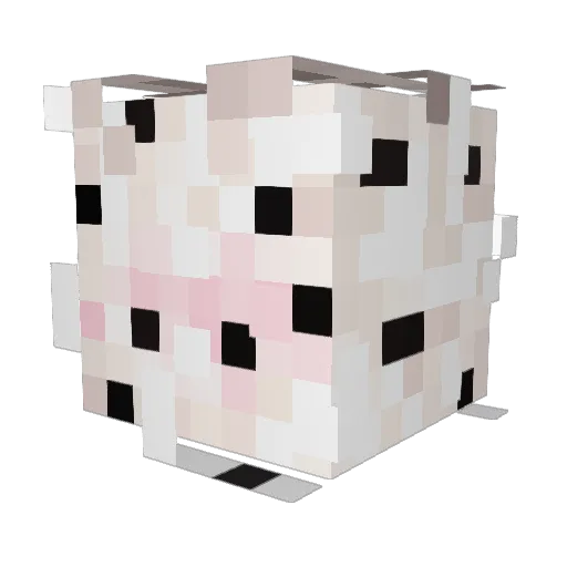 Gertgeist Minecraft avatar head, 3D render