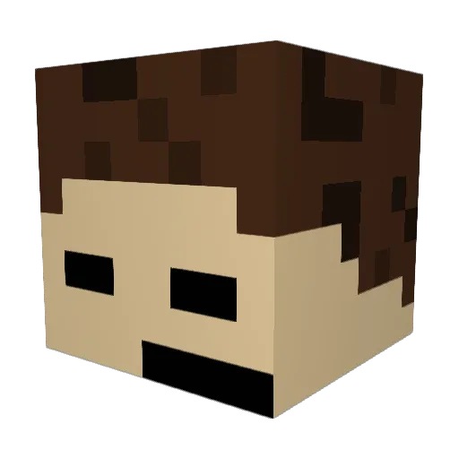 GertrudeTheSigma Minecraft avatar head, 3D render