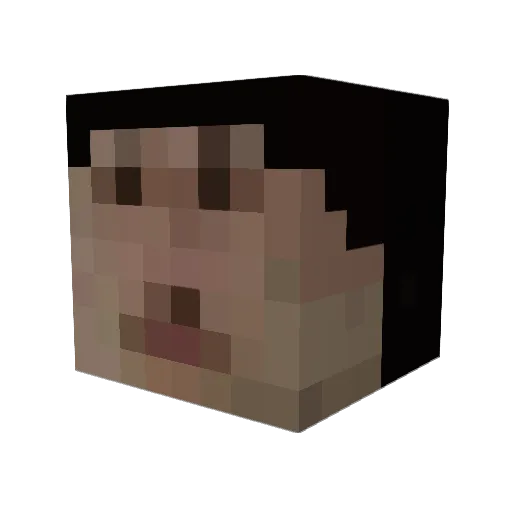 Geryyy1 Minecraft avatar head, 3D render