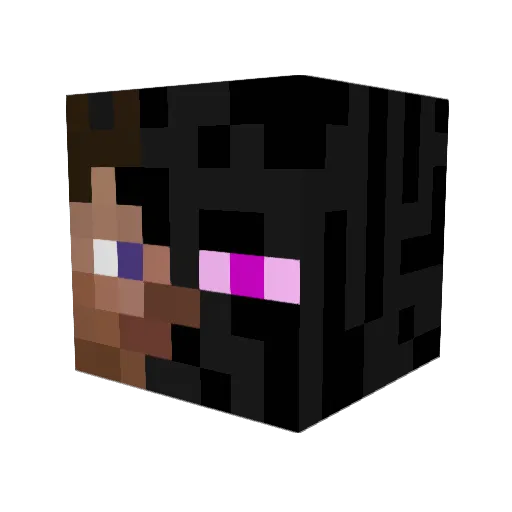 GesFy Minecraft avatar head, 3D render