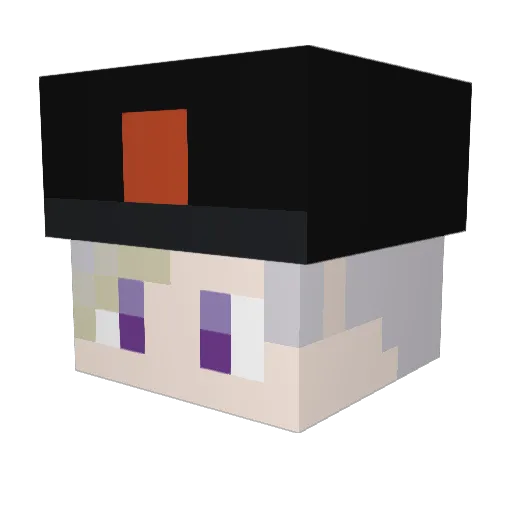 GesetzY Minecraft avatar head, 3D render