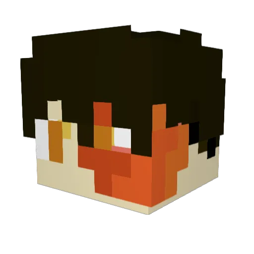 Gestar007 Minecraft avatar head, 3D render