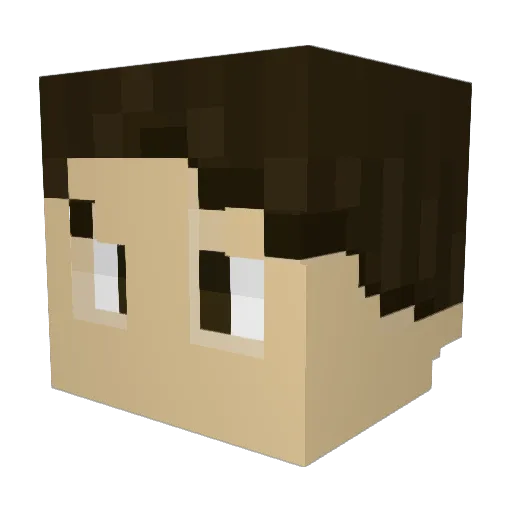 Gestraeus54 Minecraft avatar head, 3D render