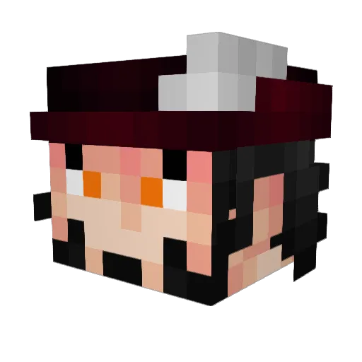 Gestram Minecraft avatar head, 3D render