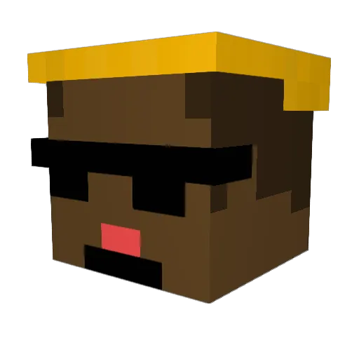 GesuSupremo Minecraft avatar head, 3D render
