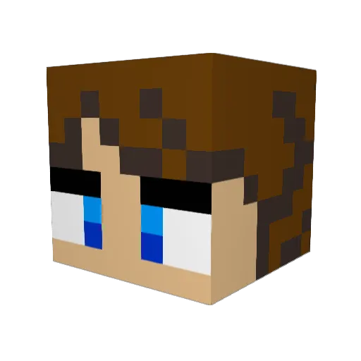 Gesyu9 Minecraft avatar head, 3D render