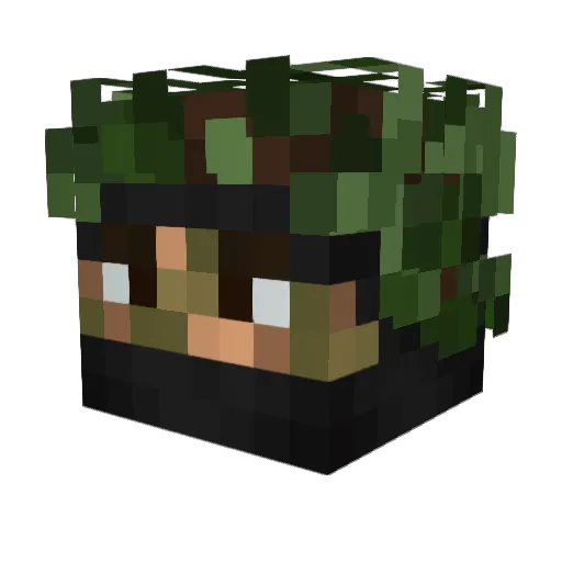 GetBlitzed Minecraft avatar head, 3D render