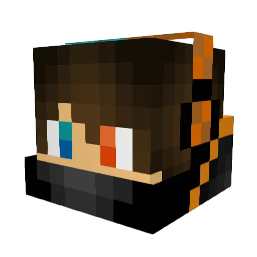 GetBopped11 Minecraft avatar head, 3D render
