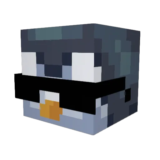GetGame99MC Minecraft avatar head, 3D render