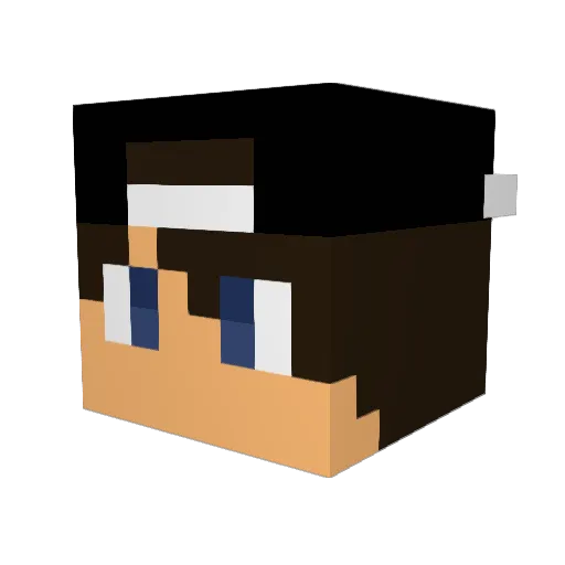 GetGangBanged Minecraft avatar head, 3D render