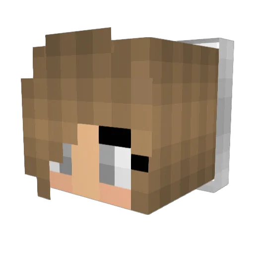 GetGnomed Minecraft avatar head, 3D render