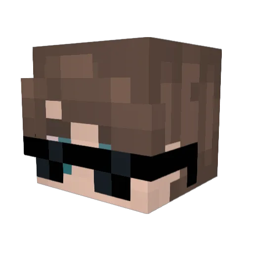GetGotL Minecraft avatar head, 3D render