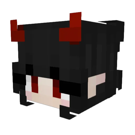GetLycheed Minecraft avatar head, 3D render