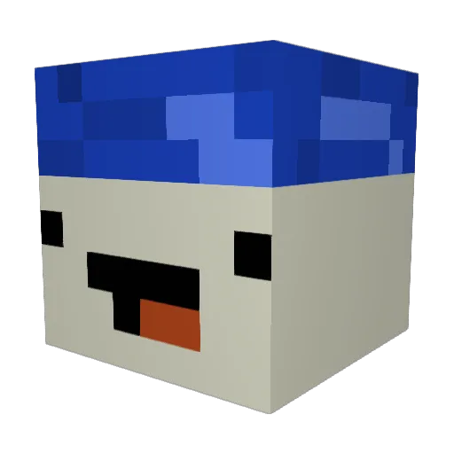 GetMayod Minecraft avatar head, 3D render