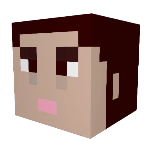 GetMoisty Minecraft avatar head, 3D render