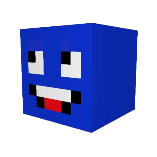 GetMoneyMethod Minecraft avatar head, 3D render