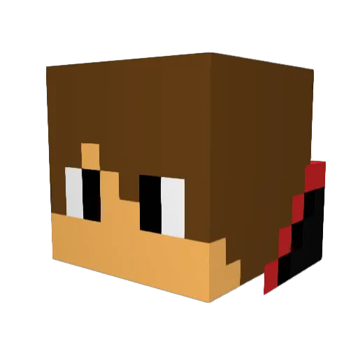 GetOnIt Minecraft avatar head, 3D render