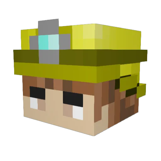 GetOnMy900kRolex Minecraft avatar head, 3D render