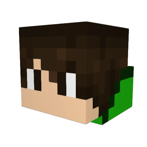 GetOut4545 Minecraft avatar head, 3D render