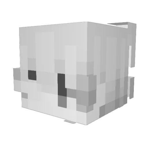 GetRaided67 Minecraft avatar head, 3D render