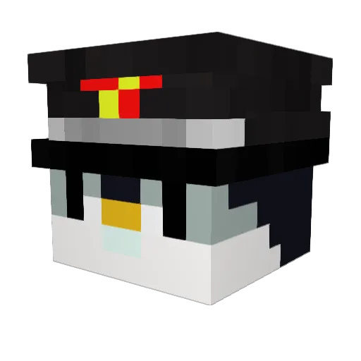 GetRammed Minecraft avatar head, 3D render