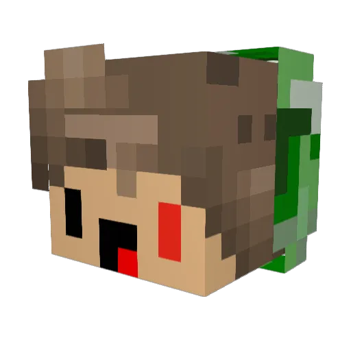 GetReadyForScrub Minecraft avatar head, 3D render
