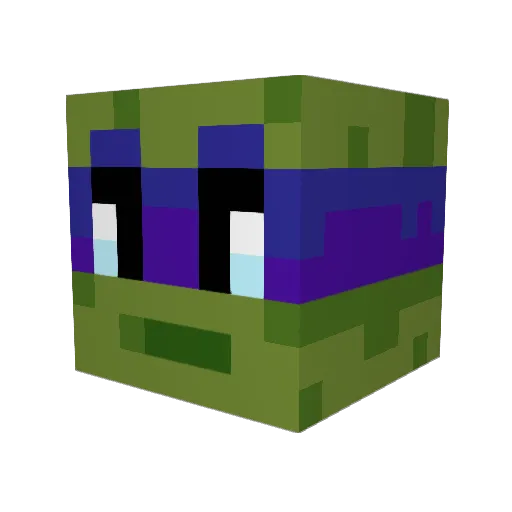 GetSharked Minecraft avatar head, 3D render