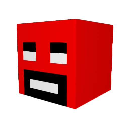 GetSomeHelp_ Minecraft avatar head, 3D render