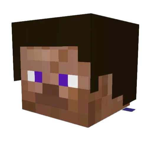 GetTrixd Minecraft avatar head, 3D render