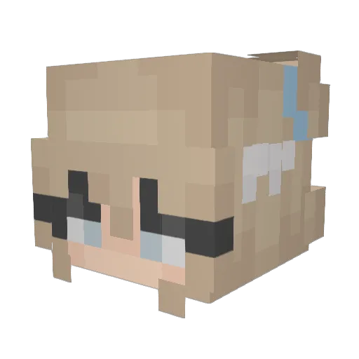 GetVance Minecraft avatar head, 3D render